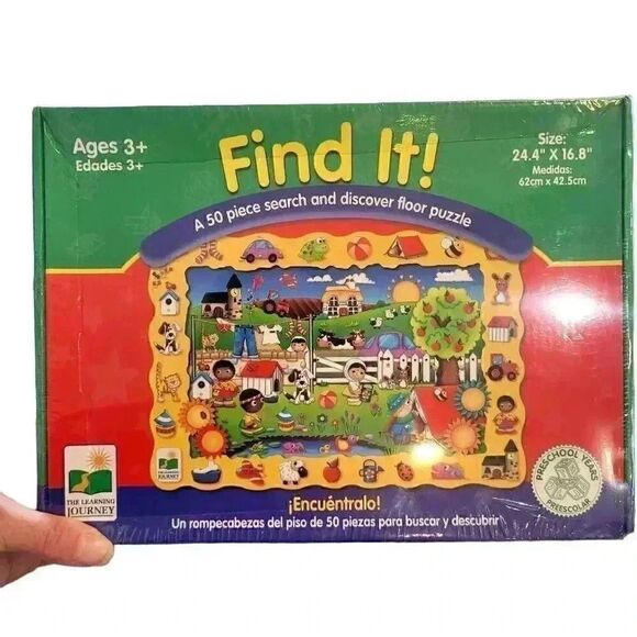 The Learning Journey "Find It" Farm 50 pc Search & Discover Floor Puzzle NEW - Picture 1 of 8